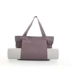 Large Capacity Yoga Mat Storage Bag Canvas Outdoor Exercise Fitness Suit Bag