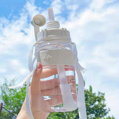 Sports Water Cup Fitness Outdoor Riding Creative Water Cup Bottle With Straw