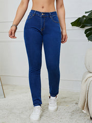High Rise High Waist Skinny Jeans Women's Denim