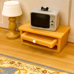 10pcs Furniture Mini Ornaments Home Decor Small Sofa TV Cabinet Bed Table Lamp