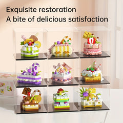 Mini Cake Building Blocks Toy DIY Dessert Food Series