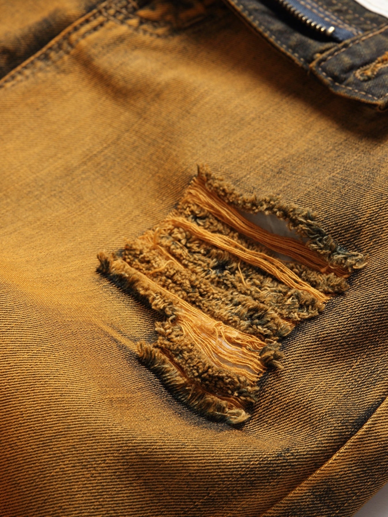 Men's Vintage Skinny Ripped Slim Fit Denim Jeans