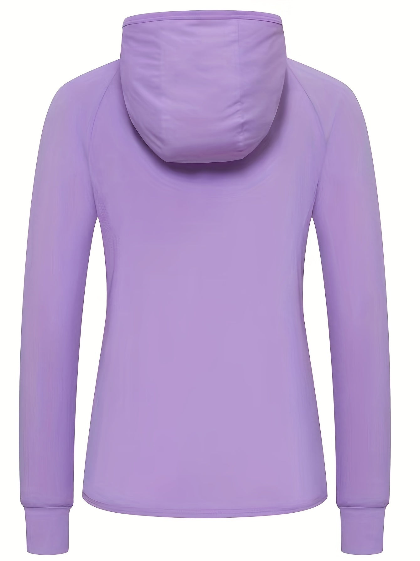Zip Up Hooded Windproof Jacket Casual Workout Solid Long Sleeve Outerwear