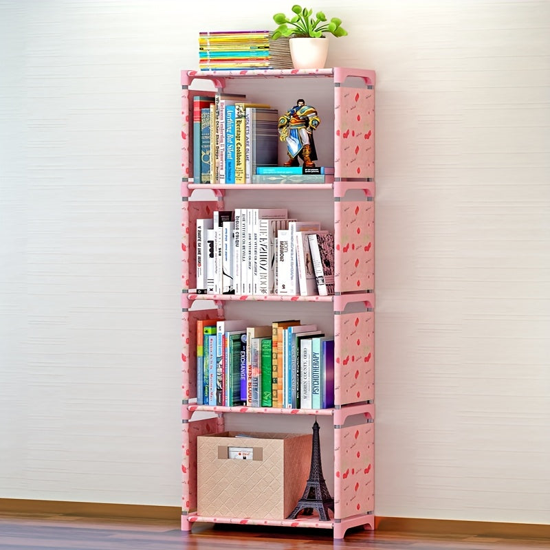 Modern Student Bookshelf Storage Rack Floor Desk