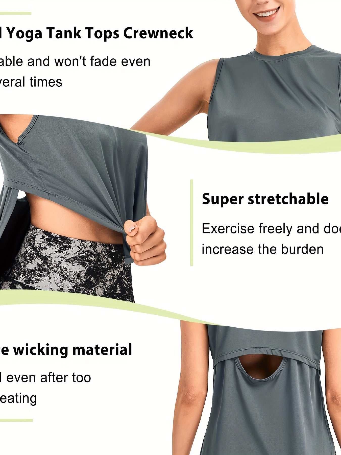 Quick Dry Women's Yoga Top for Athletic Running Short Sleeve Loose Fit Shirt