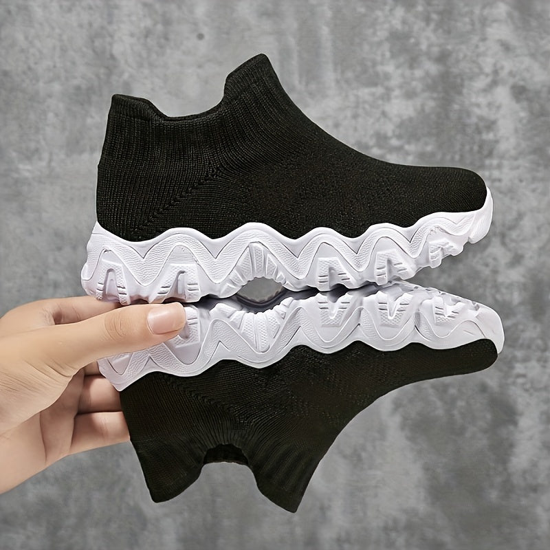 Boy's Breathable Slip On Sock Shoes Non Slip Sneakers
