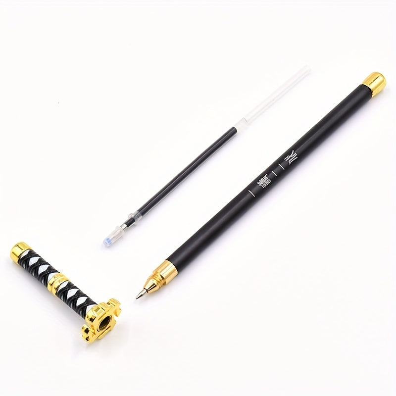 Samurai Metal Gel Pen Drifting Universal Cartoon Decompressing Pen