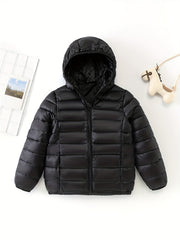 Kids Down Jacket Hooded Warm Padded Coat