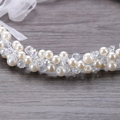Pearl Bridal Headband Vintage Wedding Tiara Bridal Crown