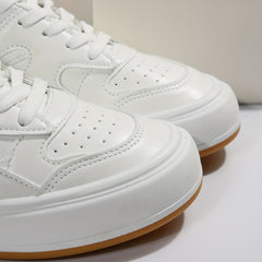Classic Small Platform Flat Shoes Lace Up Lightweight Sneakers