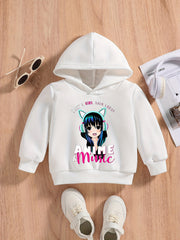 Baby Cartoon Girl Print Sweatshirt Kids Spring Autumn Hoodie