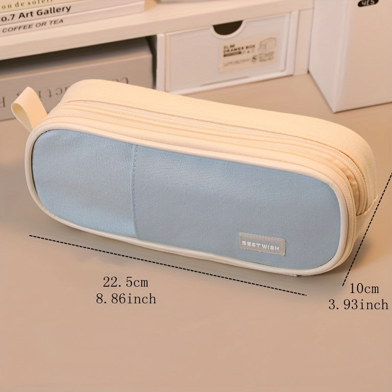 Large Capacity Stationery Bag Pencil Case for Office School Girls