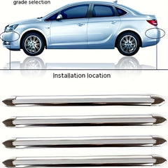 Car Bumper Anti-collision Strips, 8pcs Universal Adhesive Protection