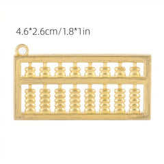 Brass Keychain Pendant Lucky Abacus Pendant Bag Purse Car Key Pendant