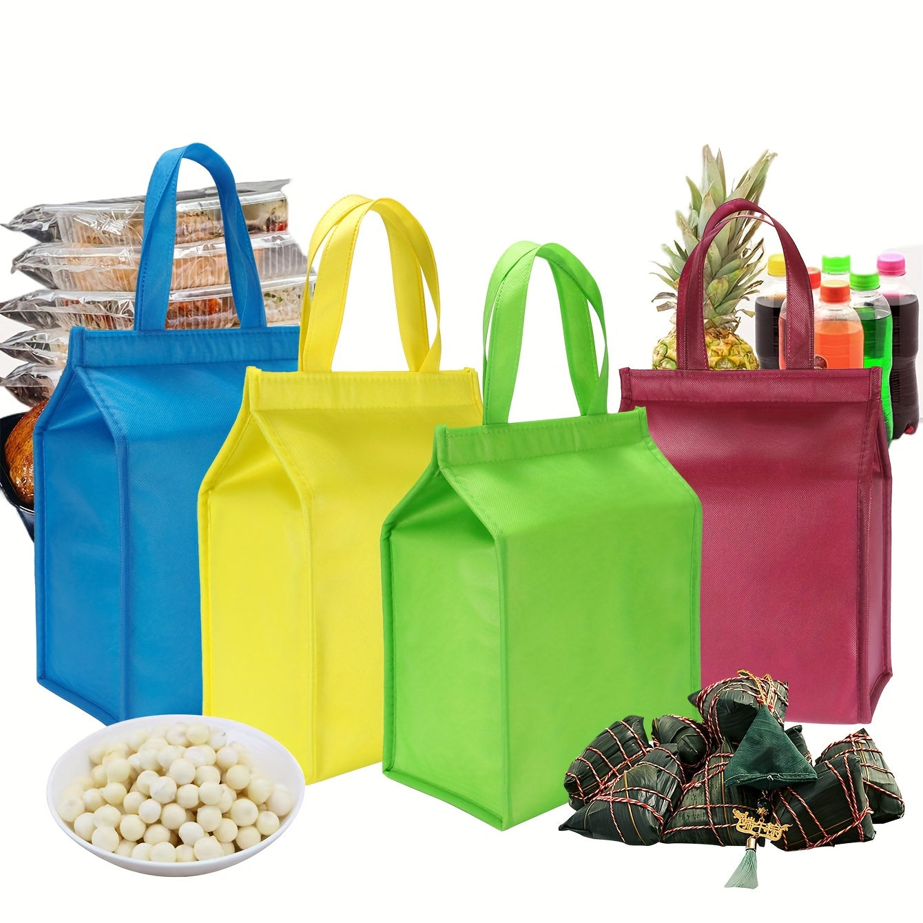 Thanksgiving Insulated Cooler Bags Leak Proof Grocery Tote