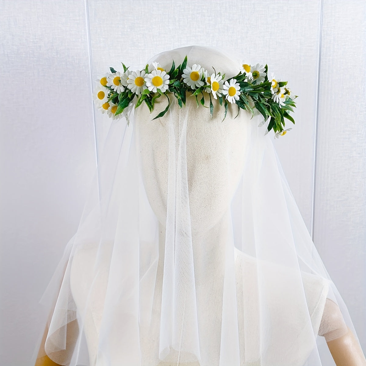 Bridal Mesh Veil Headband Wedding Hair Accessory