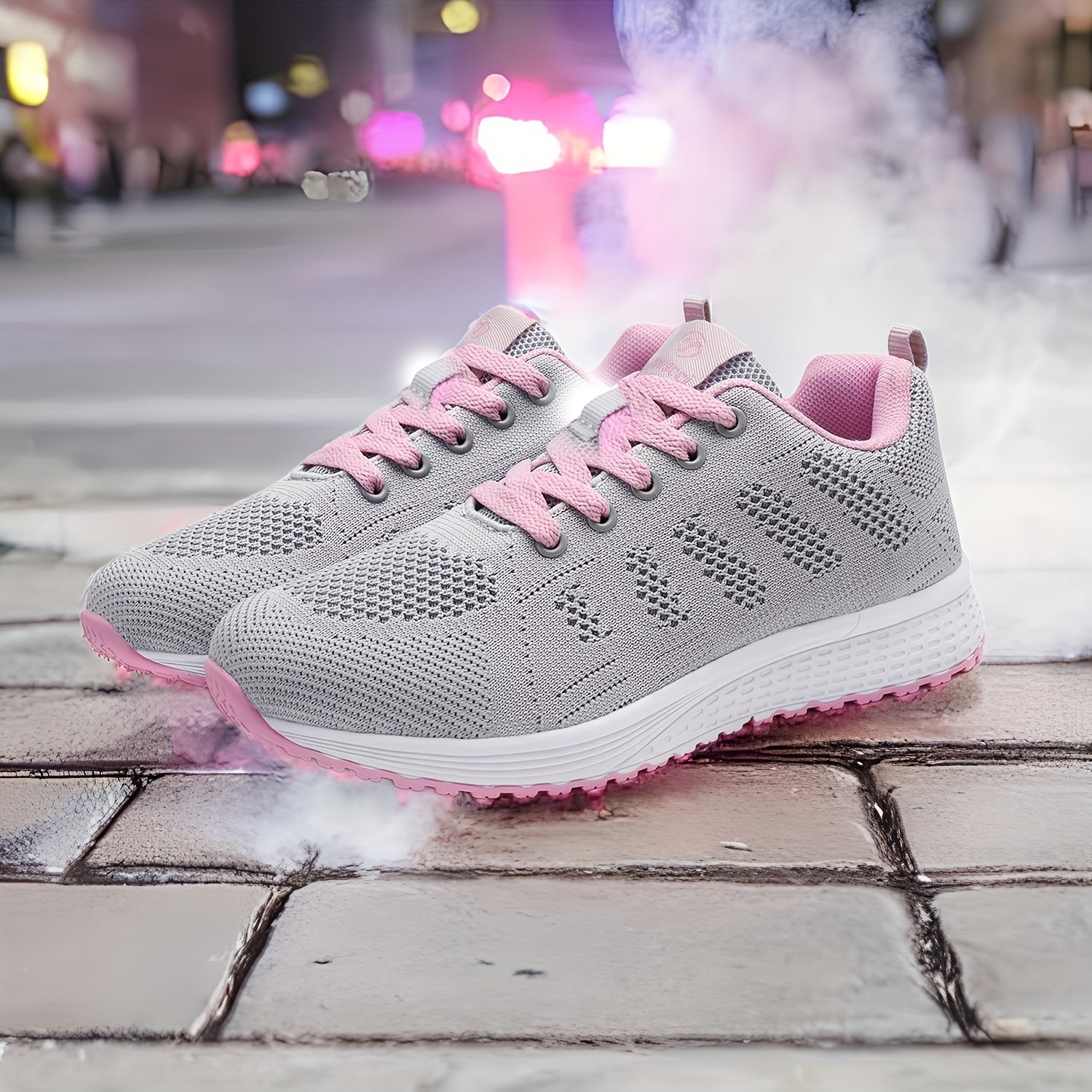 Mesh Woven Running Shoes Breathable Gym Casual Sneakers Women's Footwear