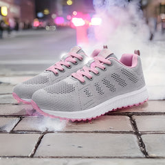 Mesh Woven Running Shoes Breathable Gym Casual Sneakers Women's Footwear