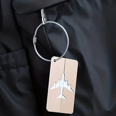 10pcs Stainless Steel Wire Ring Adhesive Wire Rope Key Ring for Luggage Tag
