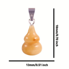 12 Assorted Crystal Gourd Pendants for Healing & Crafting