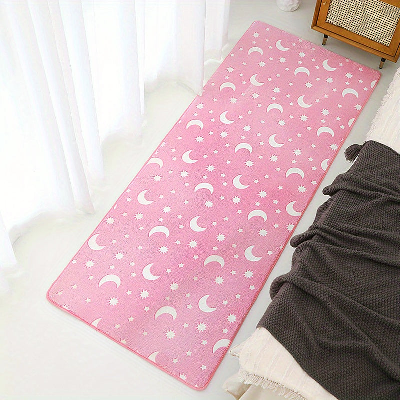 Modern Bedroom Long Bedside Carpet Non slip Washable Home Decor Carpet