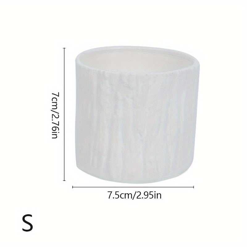 Creative Resin Flowerpot Container - Minimalist Design