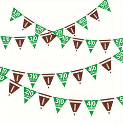 Football Paper Triangle Banner Football Party Supplies