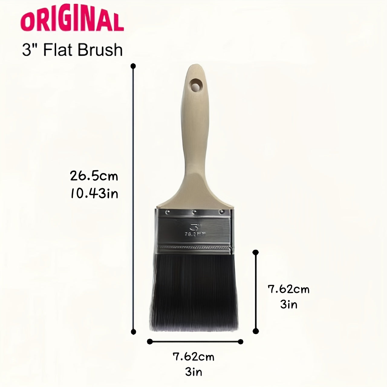 Flat Paint Brush 7 62 Cm Soft Filament Brush