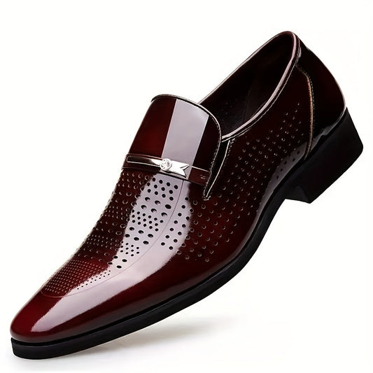 Boys Classic Oxford Shoes Lightweight Soft Bottom Slip On Shoes
