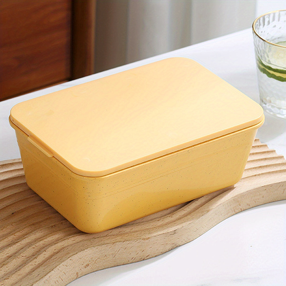 Large Capacity Reusable Square Food Storage Container Deep Sealed Box