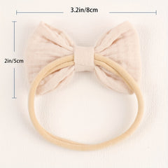 3pcs Baby Girls Nylon Headbands Bows Hair Accessories