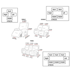 Waterproof PU Leather Sofa Slipcover Protects Furniture From Scratches and Stain