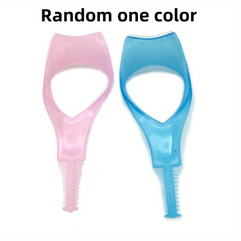 3 in 1 Mascara Shield Applicator Eyelash Brush Curler Guard