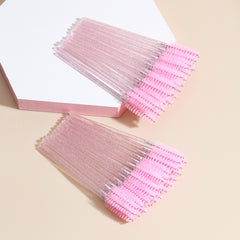 50pcs Eyelash Brush Set for Extensions & Brows Easy to Use & Clean