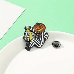 Halloween Pumpkin Metal Pin for Girls