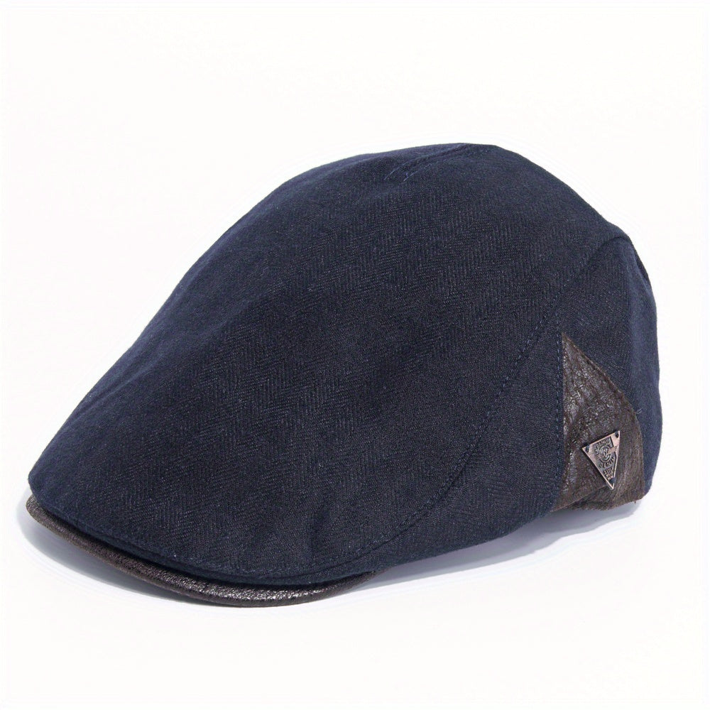 Winter Woolen Newsboy Flat Cap Warmer Beret Hat Men's Ivy Golf Hats