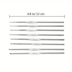 8pcs Small Sweater Needles Lace Crochet Needles DIY Wool Thread Weaving Needles