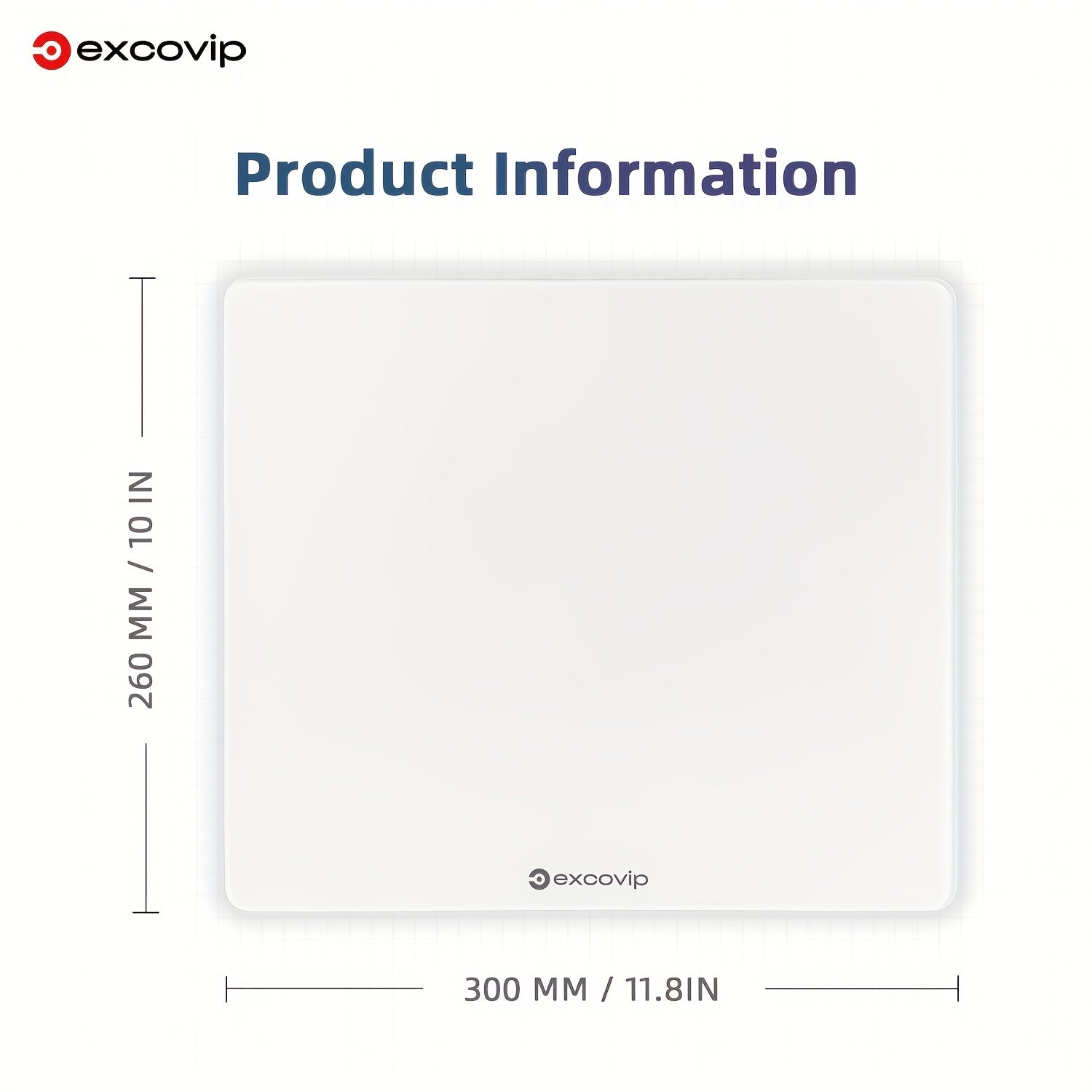 Waterproof Tempered Glass Mouse Desk Pad 30x26 - Office & Business