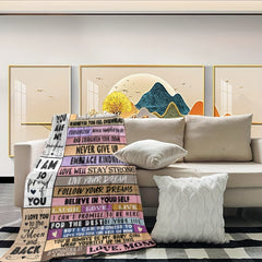 Daughter Print Blanket Soft Throw Blanket For Sofa Office Bed And Outdoor