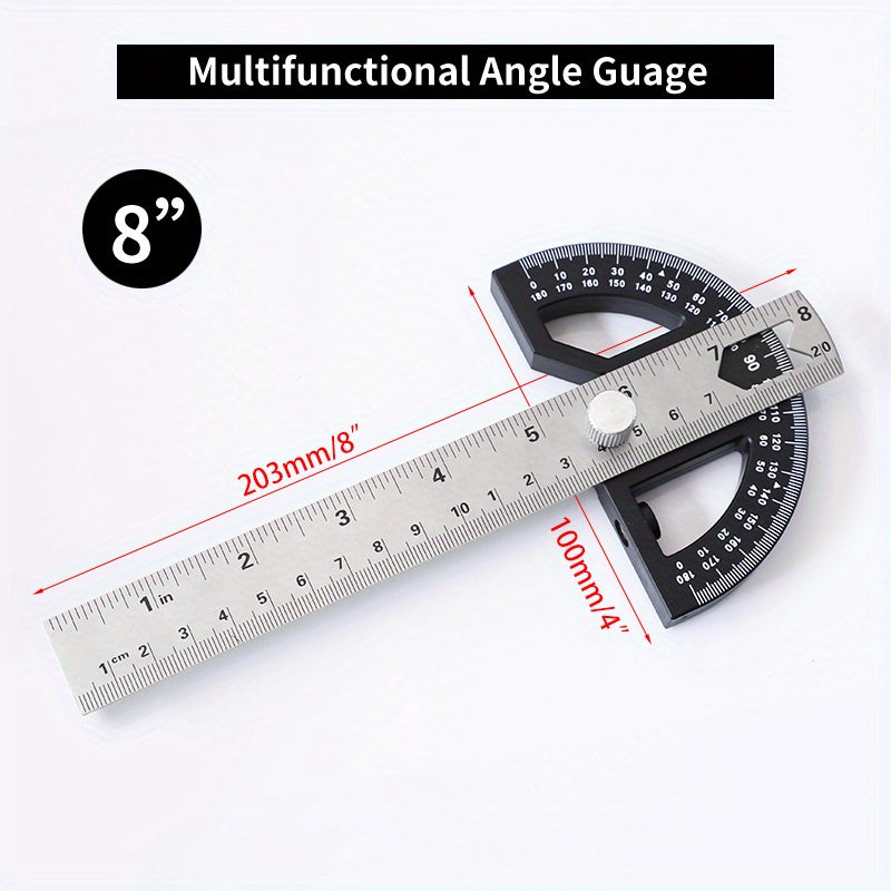 Adjustable Square Angle Measure Metric inch Right Protractor Tools