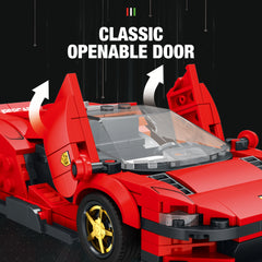 275pcs Red Sports Car Building Blocks Set for Racing Enthusiasts