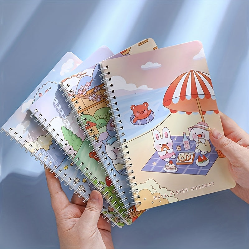 60 Sheets A5 Cartoon Coil Book Student Collection Journal