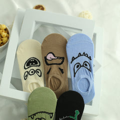 Men's Creative Pattern Liner Anklets Socks for Outdoor Wear