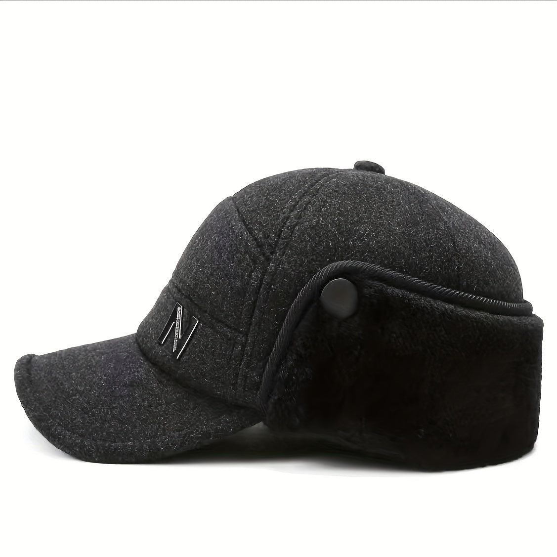 Winter Cap With Earflap Outdoor Snapback Warm Flat Top Military Hats