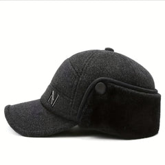 Winter Cap With Earflap Outdoor Snapback Warm Flat Top Military Hats Sun Protect