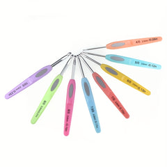 8pcs Crochet Hooks Kit Set Ergonomic Handle For Arthritic Hands