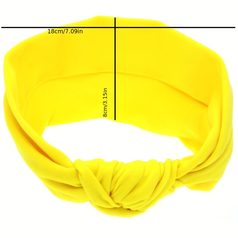 6pcs Soft Headbands Knotted Hairbands Hair Accessories