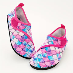 Girls' Fish Scale Water Shoes, Quick Dry & Non Slip for Summer Outdoor