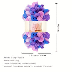 2pcs Hand-woven Thread for DIY Braided Scarf Cushion Throw Pillow