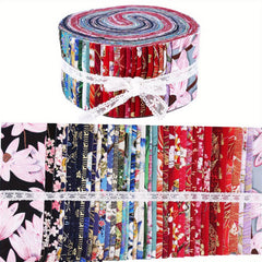 40pcs Japanese Jelly Cotton Fabric Patchwork Roll 6 48 Cm Quilting Strips